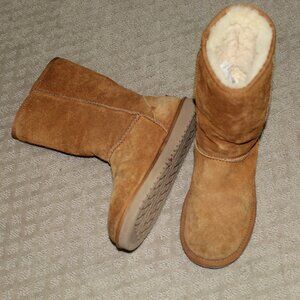 Koolaburra by UGG Women's Sz 7 Chestnut Brown Mid Calf Boot Style 1017089